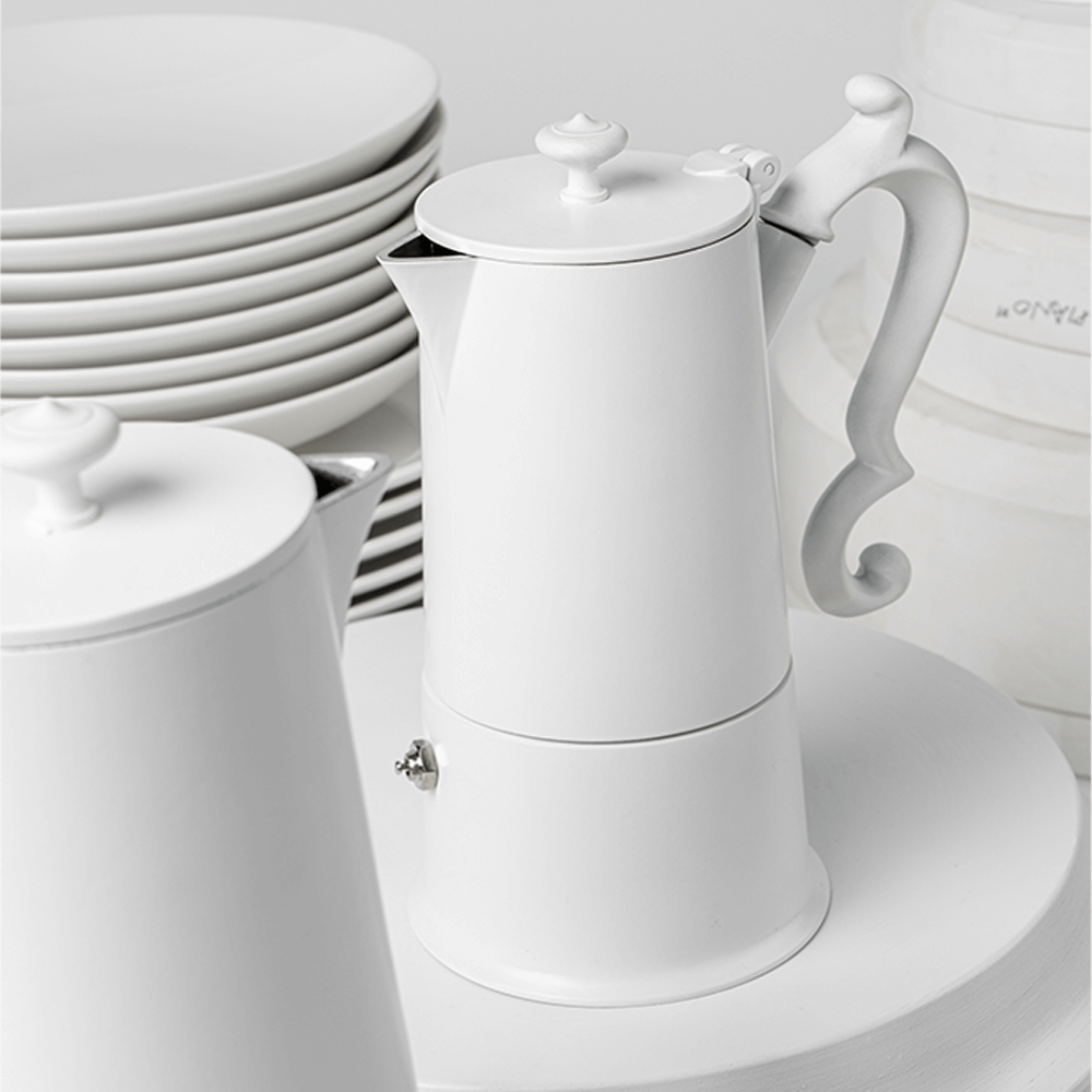 Sbam Design Caffettiera – Lady Anne White Hotsell