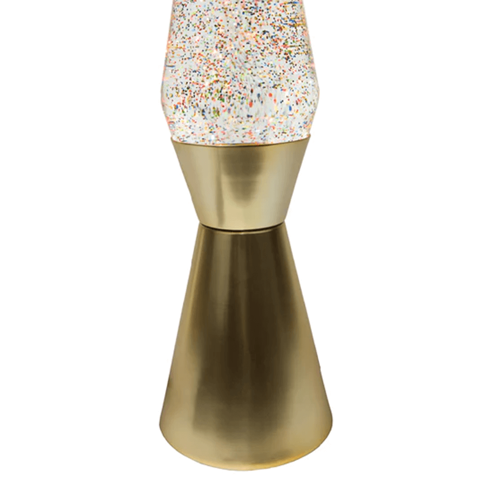Sbam Design Lava Lamp Bullet oro con glitter Nuova