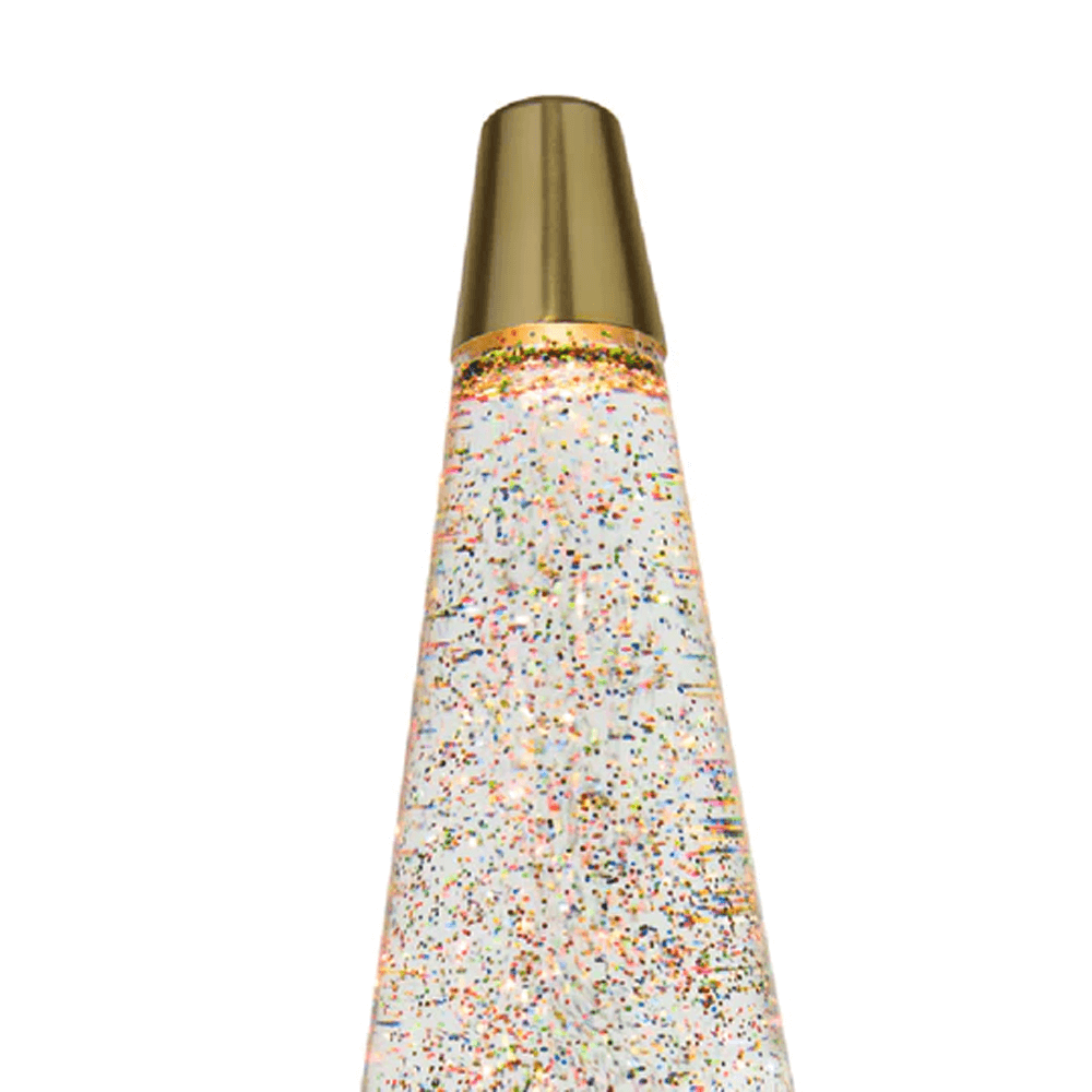 Sbam Design Lava Lamp Bullet oro con glitter Nuova