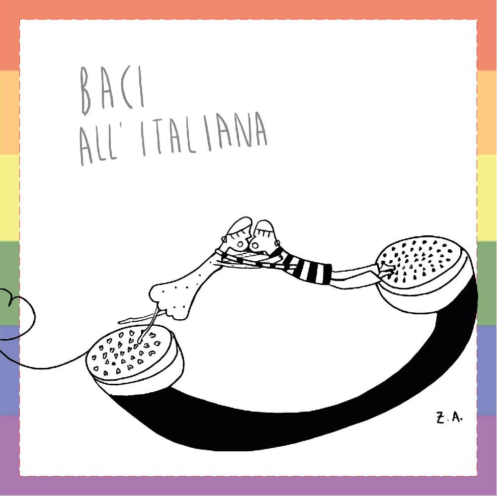 Sbam Design Vassoio Telefono – Baci all’italiana In Linea