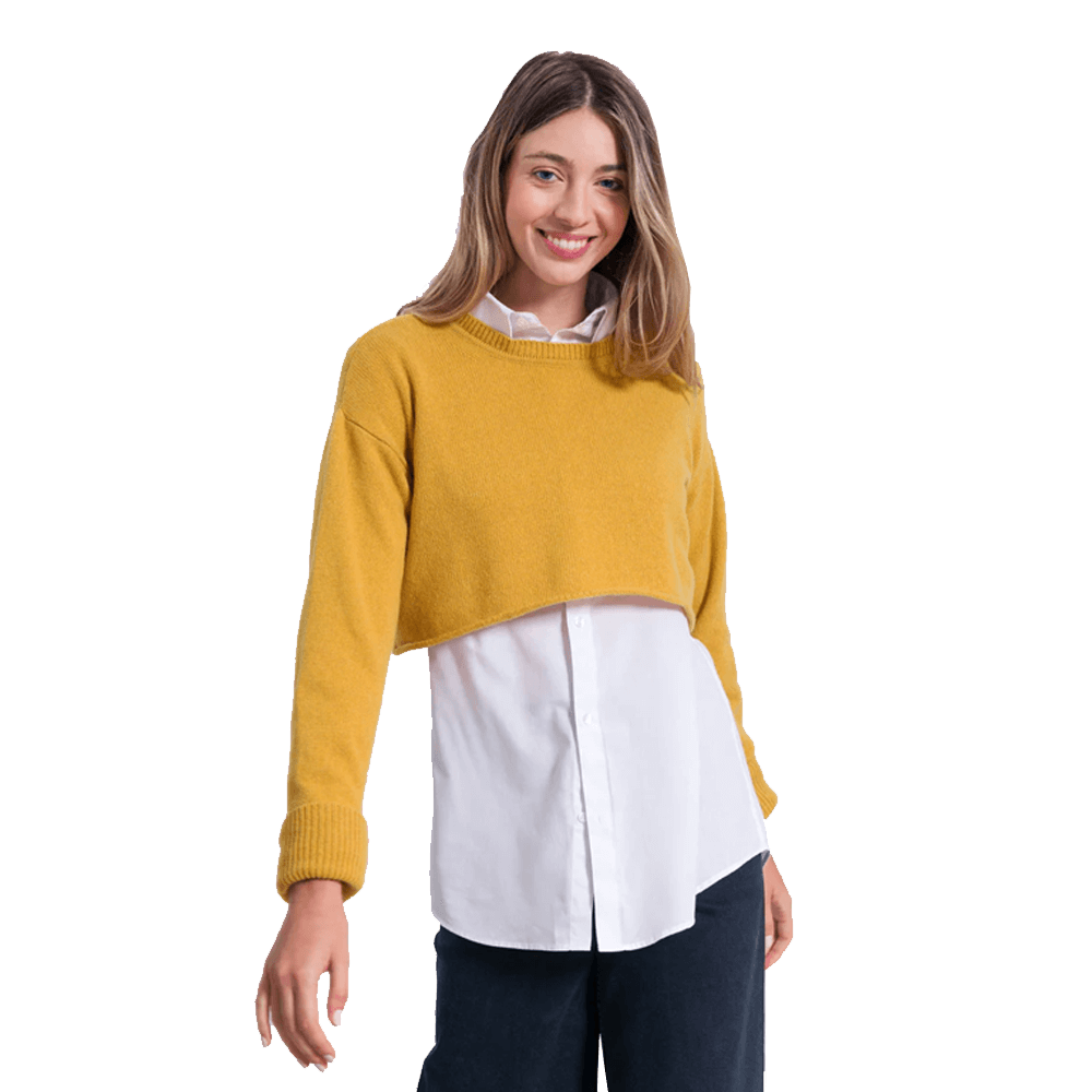 Sbam Design Maglioncino corto in Cashmere Rigenerato – Gilda Vendita