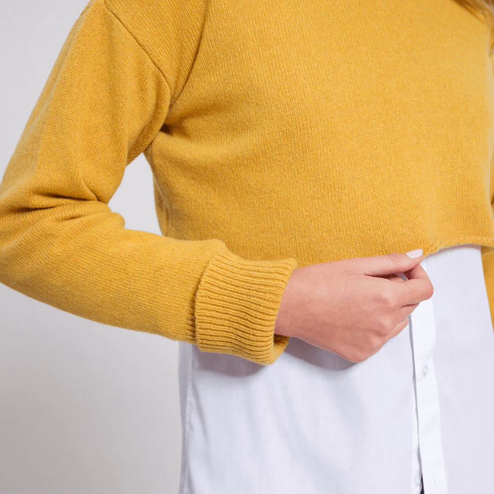Sbam Design Maglioncino corto in Cashmere Rigenerato – Gilda Vendita