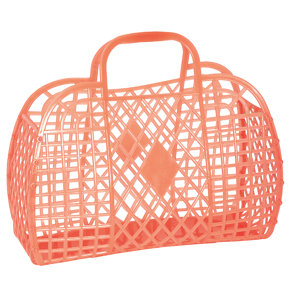 Sbam Design Borsa in plastica colorata – Retro Basket Novità