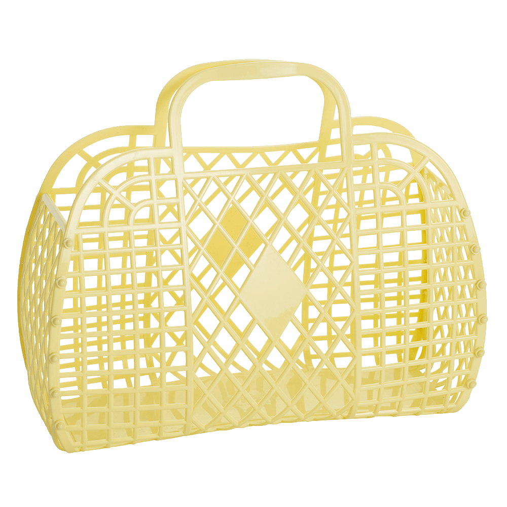Sbam Design Borsa in plastica colorata – Retro Basket Novità