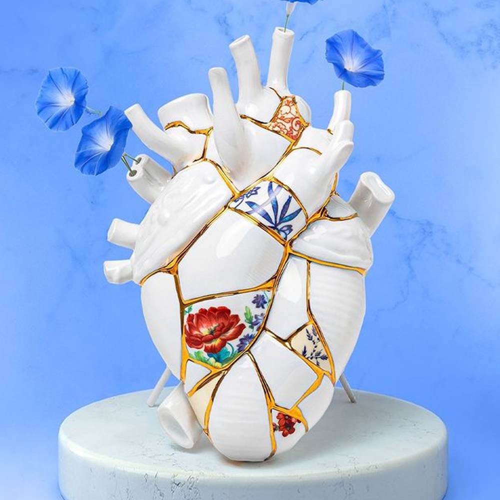 Sbam Design Vaso cuore – Love in bloom Kintsugi Vendita Calda