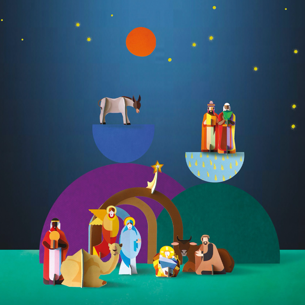Sbam Design Presepe – da montare in cartone Offerta natalizia