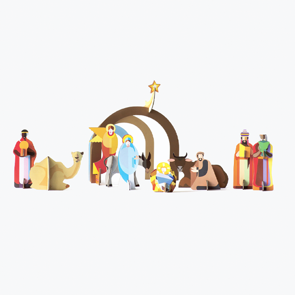 Sbam Design Presepe – da montare in cartone Offerta natalizia