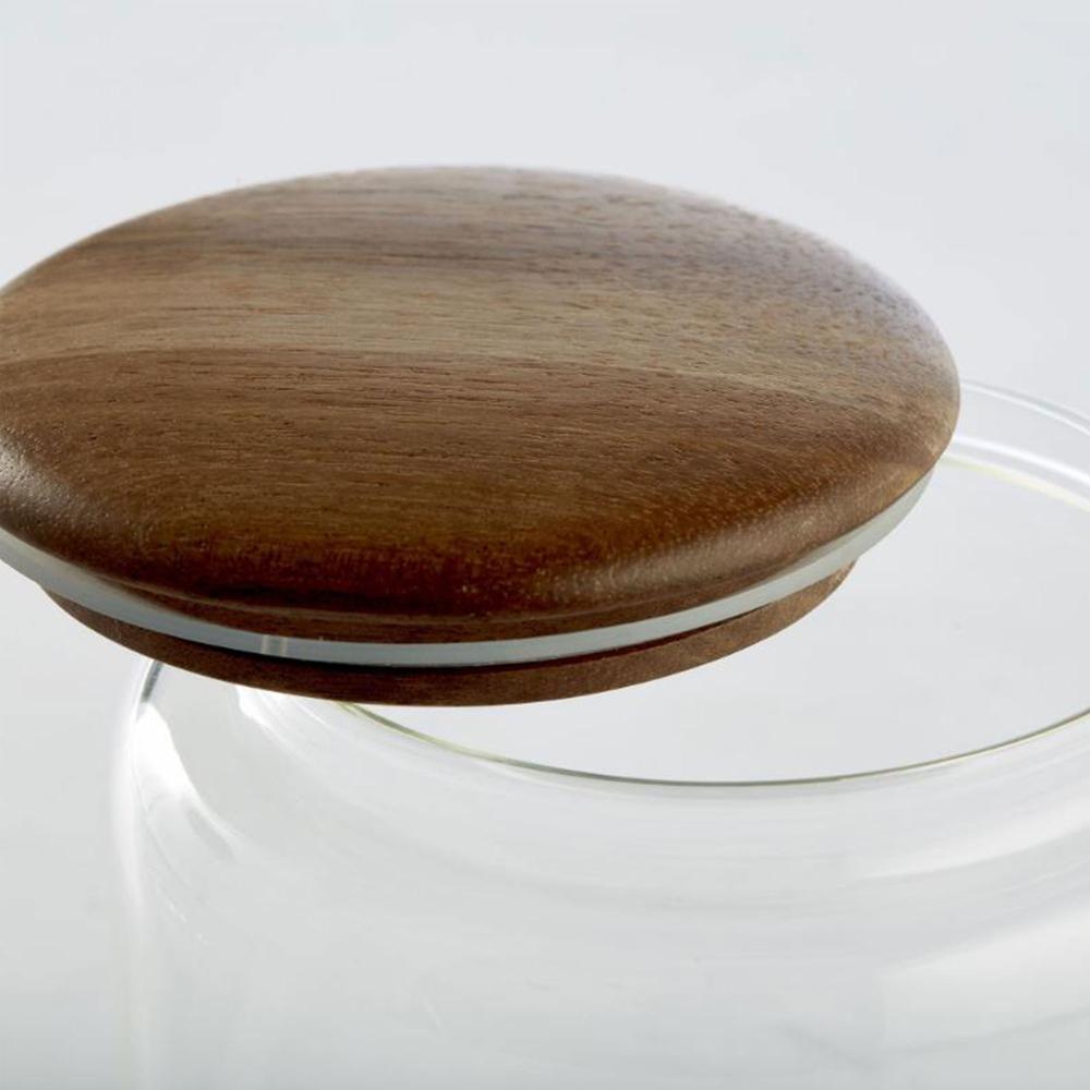 Sbam Design Barattolo in vetro con tappo in legno di acacia Ultimo giorno