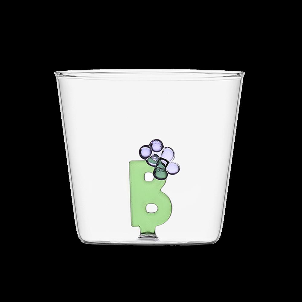 Sbam Design Tumbler Alfabeto Fiorito – bicchiere in vetro Fino al 55% di sconto