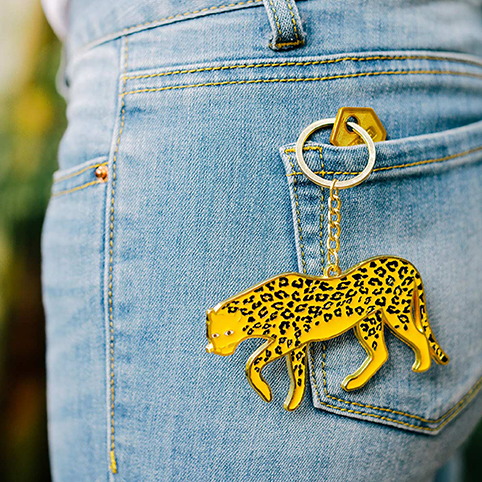 Sbam Design Portachiavi oversized Leopardo 50% di sconto con spedizione gratuita
