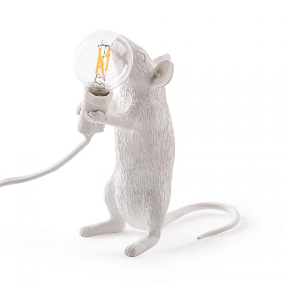 Sbam Design Mouse Lamp – White In Vendita