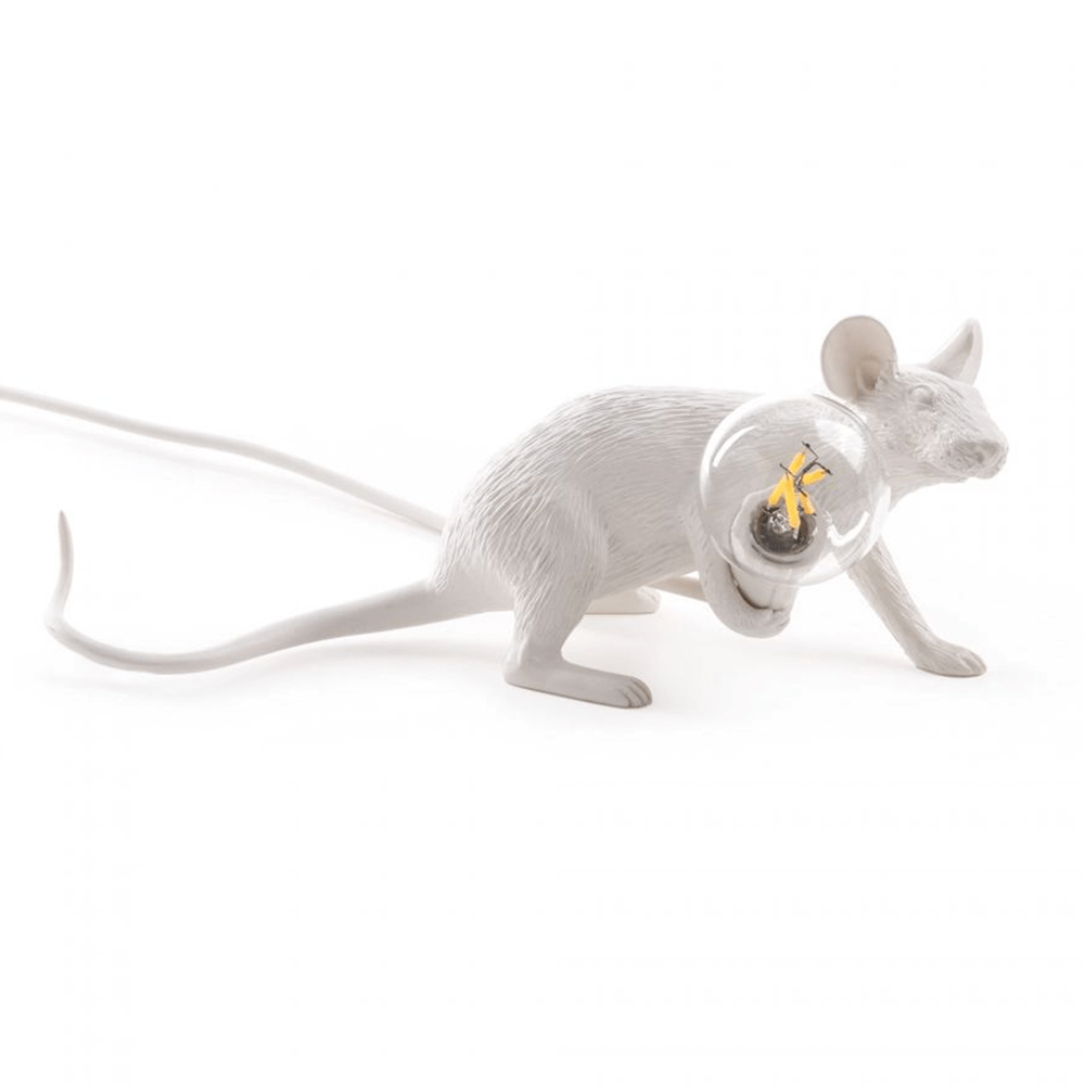 Sbam Design Mouse Lamp – White In Vendita