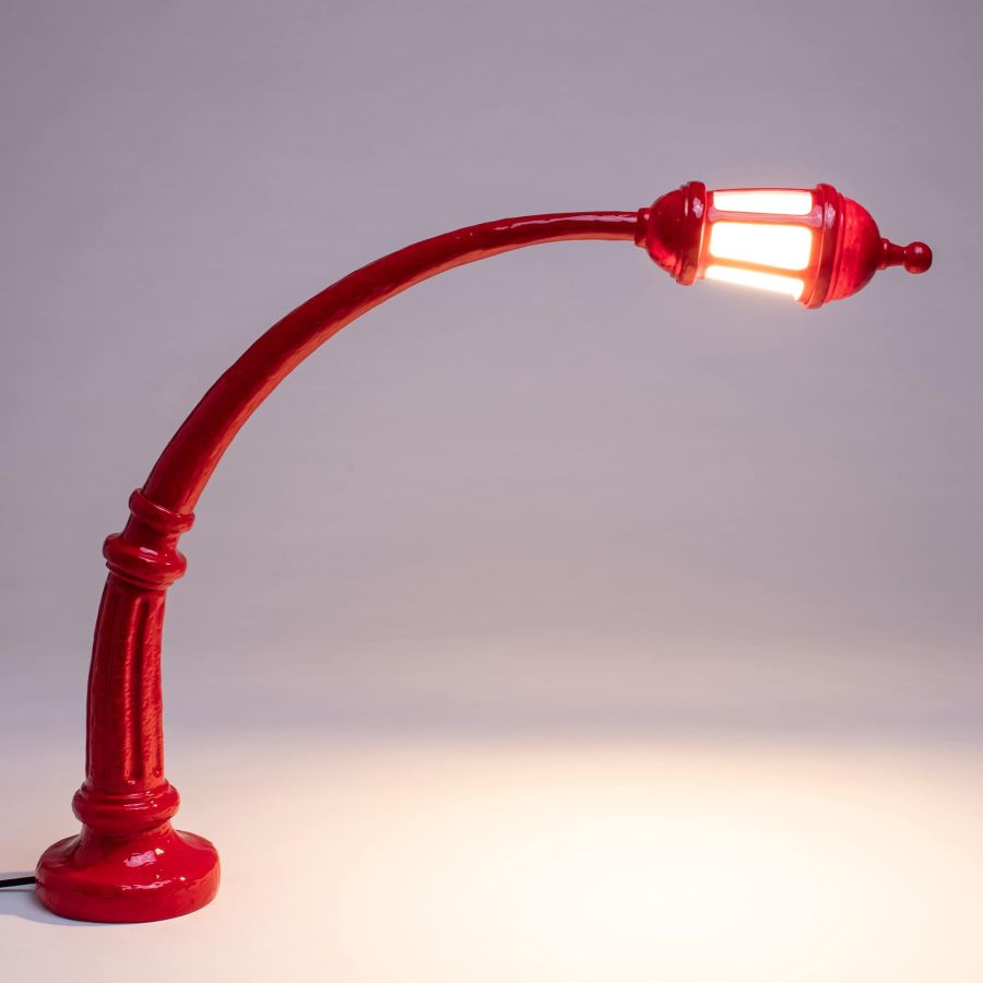 Seletti Street Lamp Desk Red Convenienza