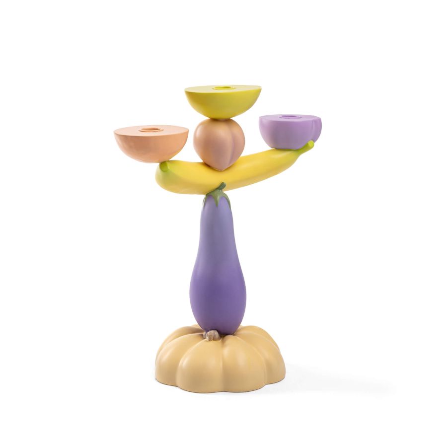 Seletti Vitamin Aubergine Candelabra Outlet
