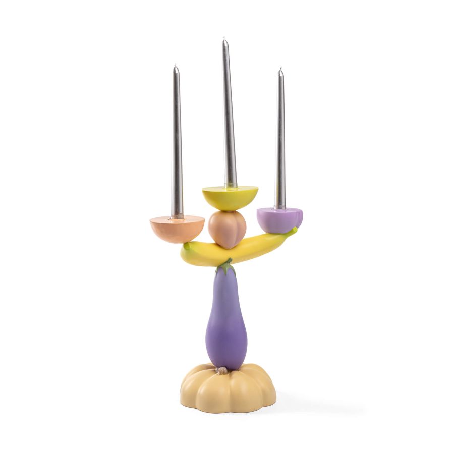 Seletti Vitamin Aubergine Candelabra Outlet
