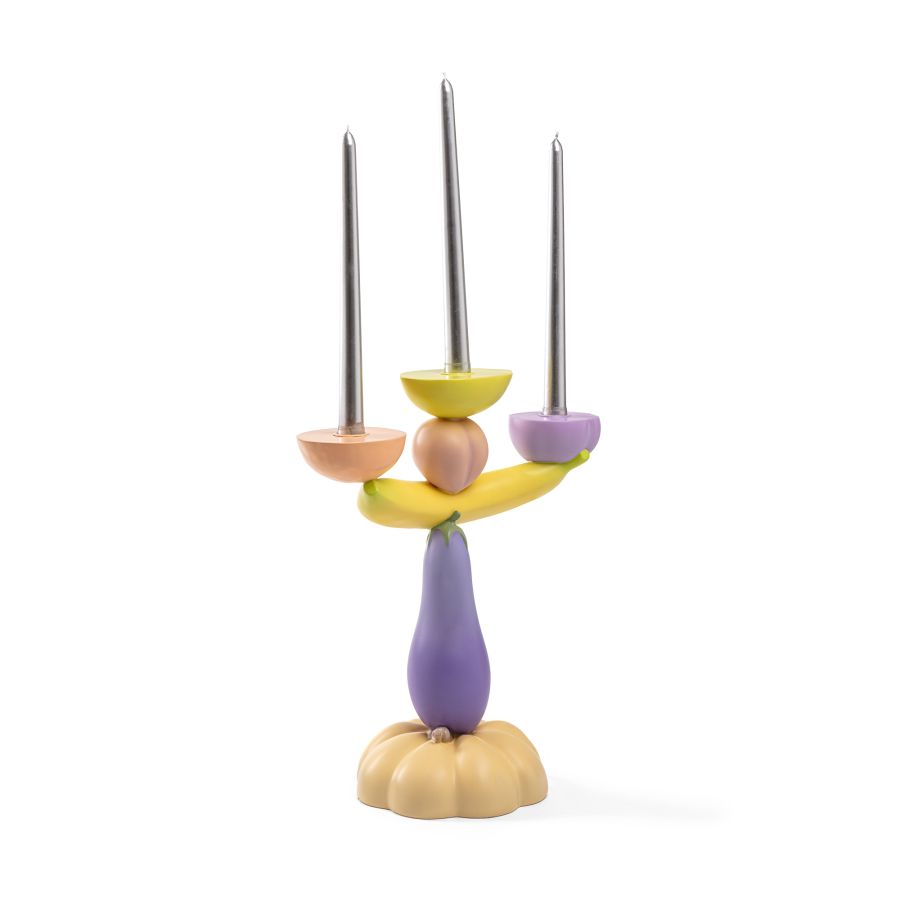Seletti Vitamin Aubergine Candelabra Outlet