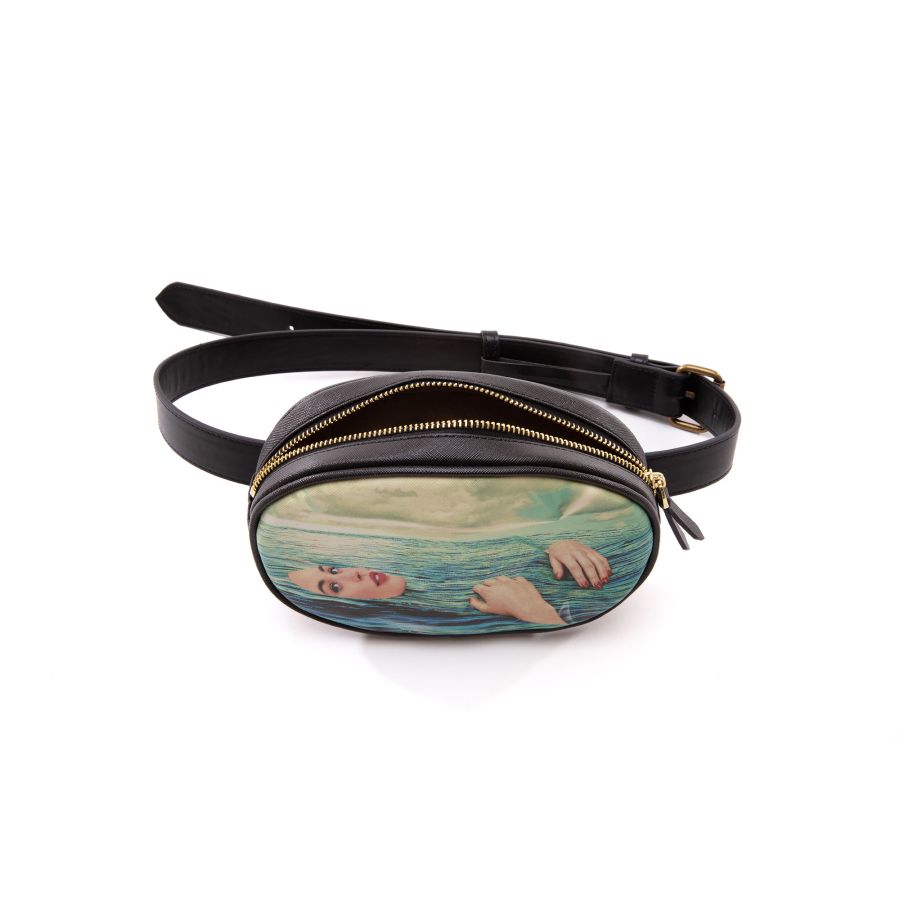 Seletti Waist Bag Shit Striped 2025