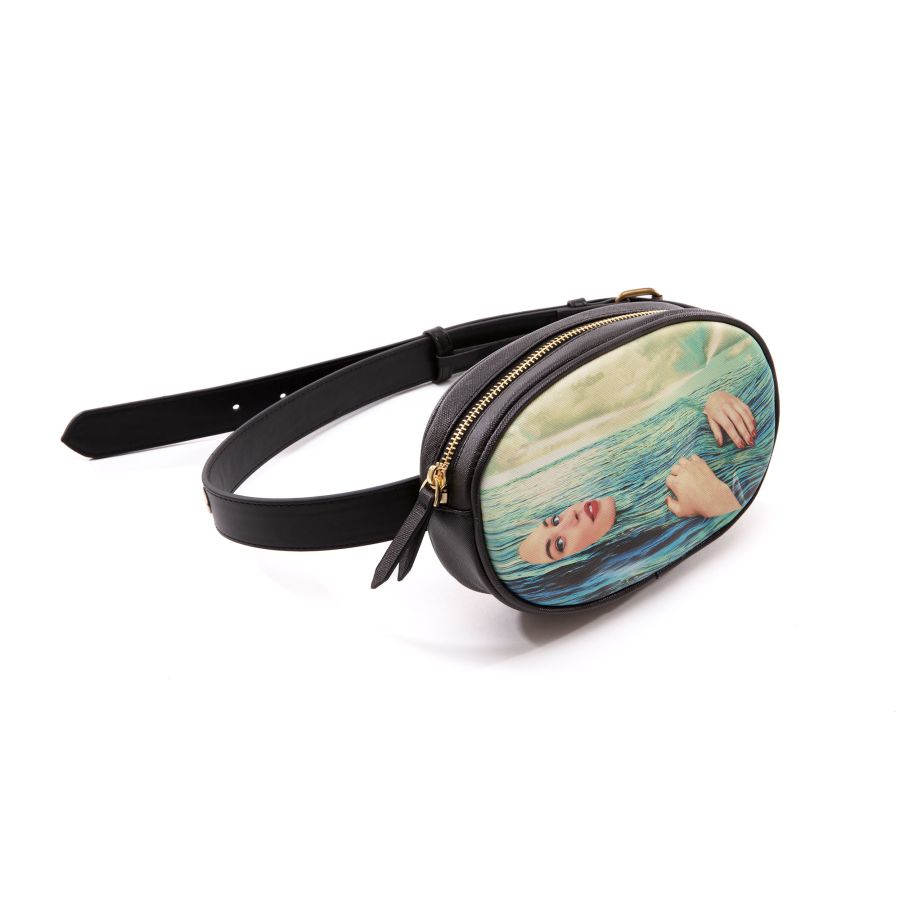 Seletti Waist Bag Shit Striped 2025