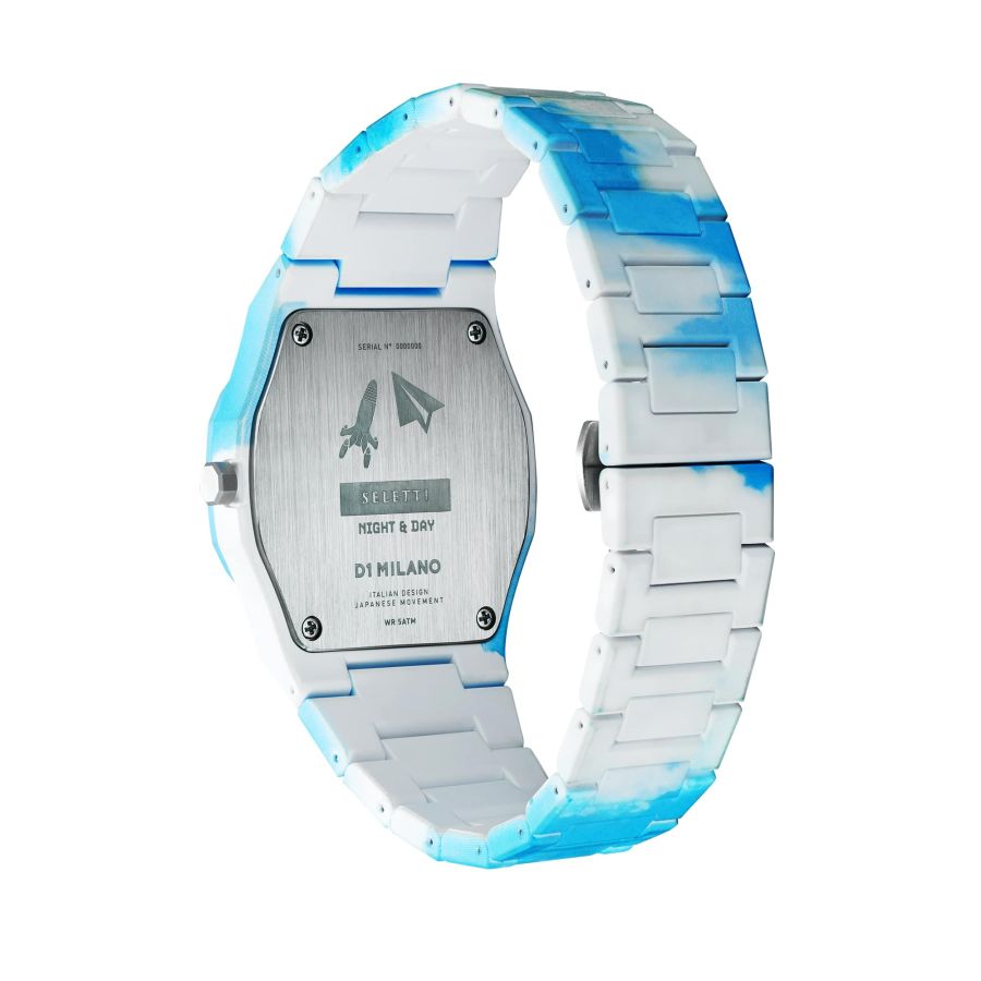 Seletti “Day & night” Set of two wrist watches and 2 porcelain decorations Qualità Garantita