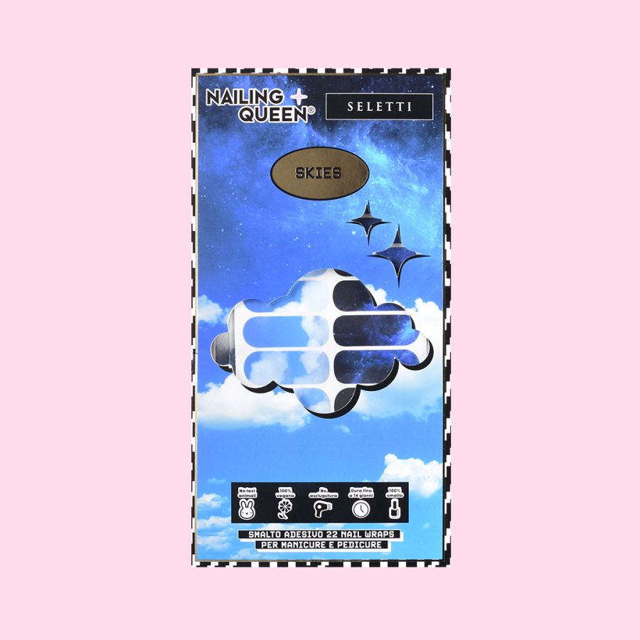 Seletti Set 22 Nail Wraps Skies Vendita Economica