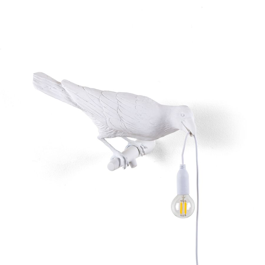 Seletti Bird Lamp White Looking Right OUTDOOR I Più Venduti