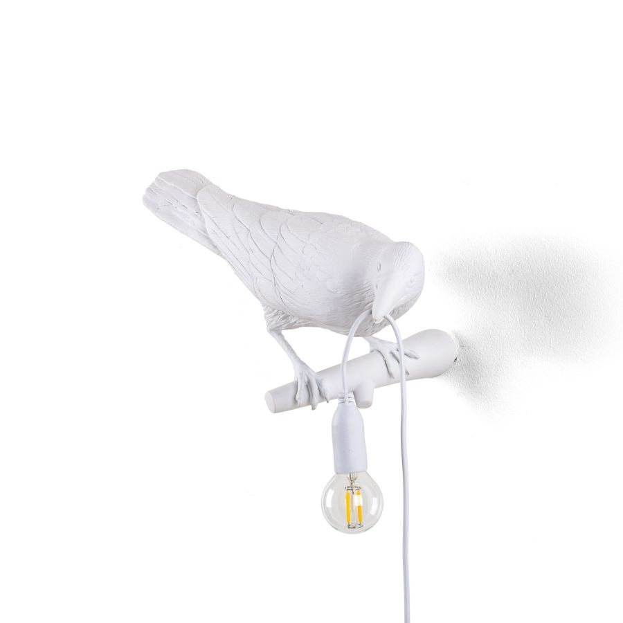 Seletti Bird Lamp White Looking Right OUTDOOR I Più Venduti