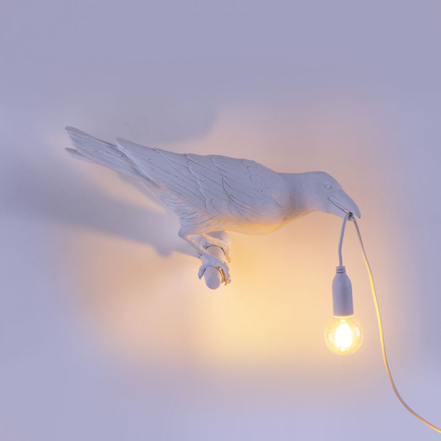 Seletti Bird Lamp White Looking Right OUTDOOR I Più Venduti
