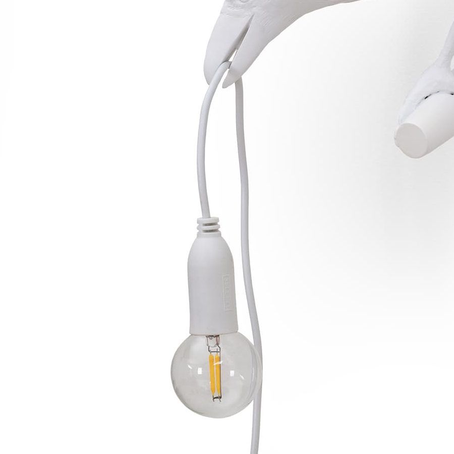 Seletti Bird Lamp White Looking Left OUTDOOR Negozio