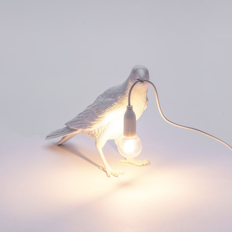 Seletti Bird Lamp White Waiting OUTDOOR Nuova