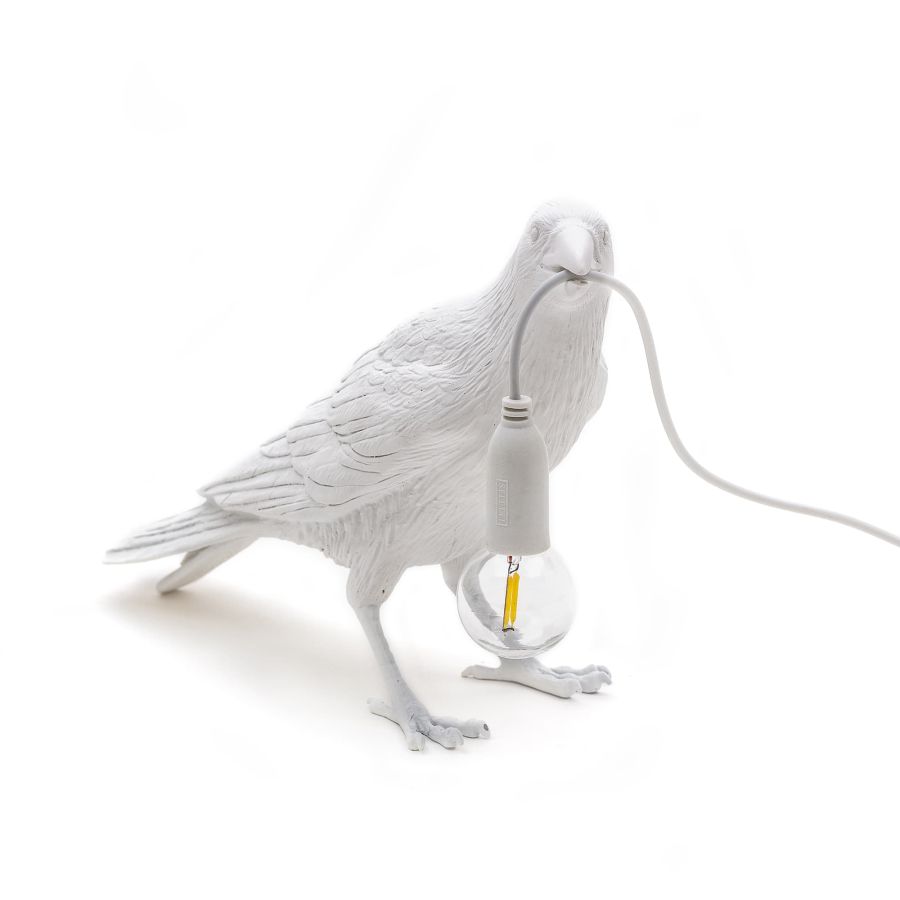 Seletti Bird Lamp White Waiting OUTDOOR Nuova