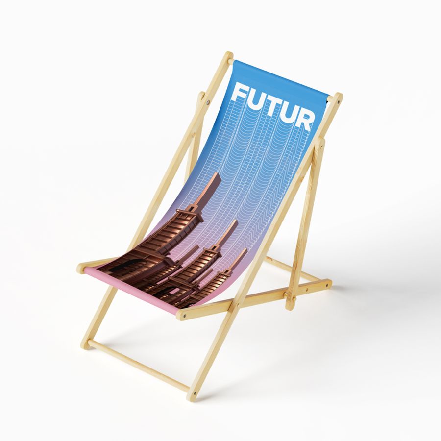 Seletti Deckchair "KAPPA FUTUR FESTIVAL" Sconto