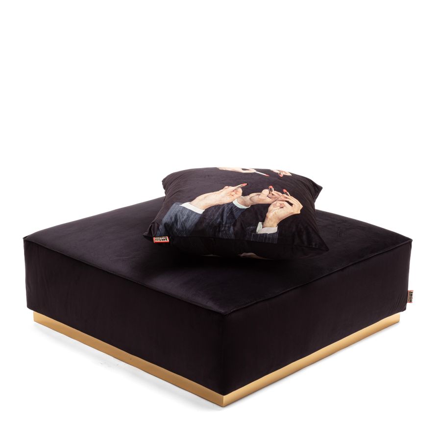Seletti Modular Pouf Black Vendite Flash