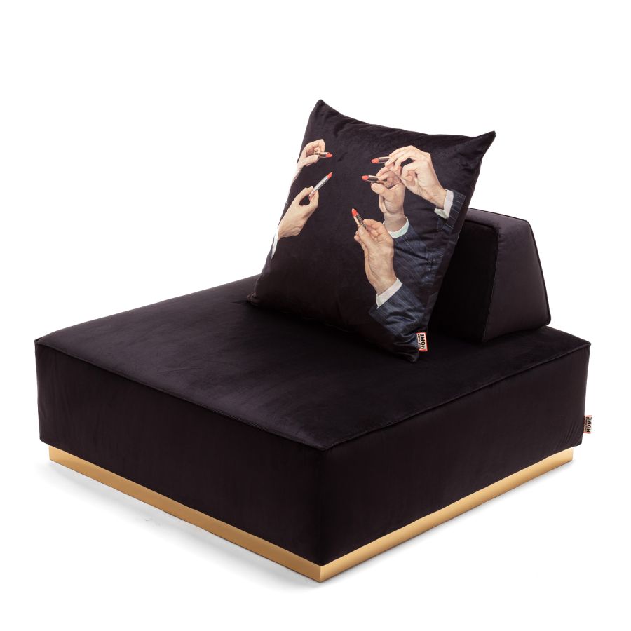 Seletti Modular Pouf Black Vendite Flash