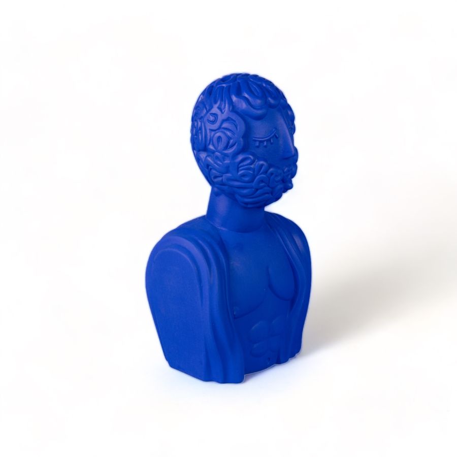 Seletti Terracotta Bust Man Blue Outlet