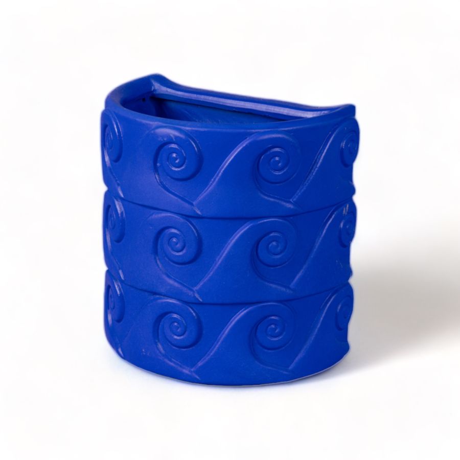 Seletti Terracotta Wall Vase Onde Blue Hotsell