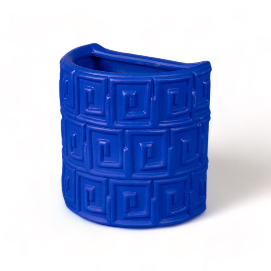 Seletti Terracotta Wall Vase Greche Blue Vendita Calda