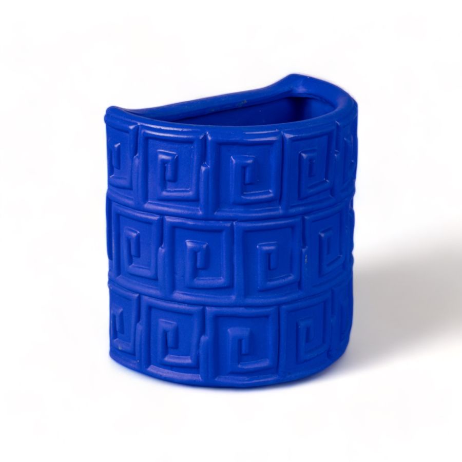 Seletti Terracotta Wall Vase Greche Blue Vendita Calda