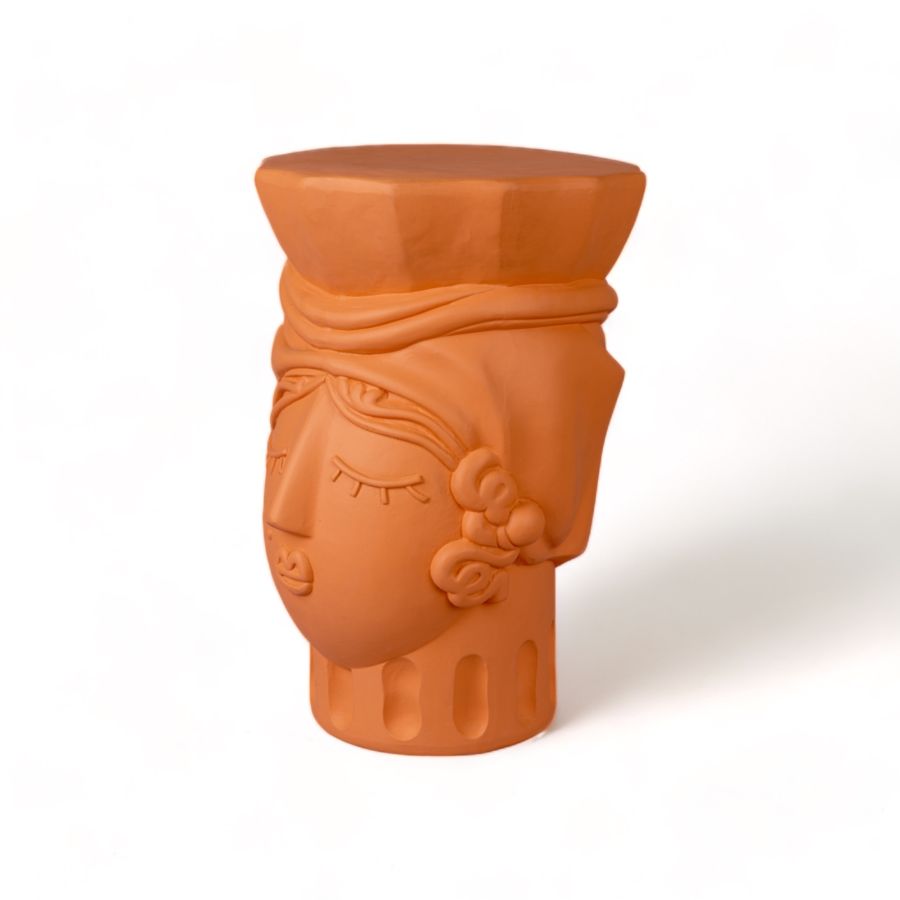 Seletti Magna Graecia Terracotta Stool Woman In Saldo