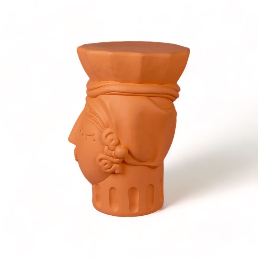 Seletti Magna Graecia Terracotta Stool Woman In Saldo