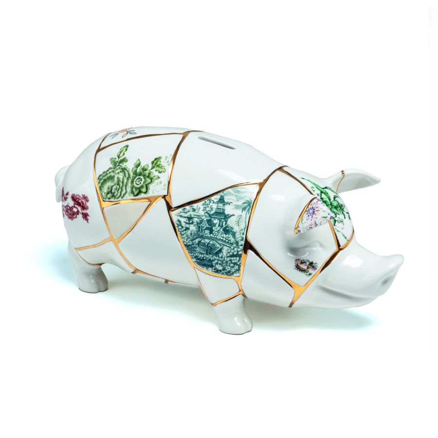Seletti Piggy Bank Kintsugi Sottocosto