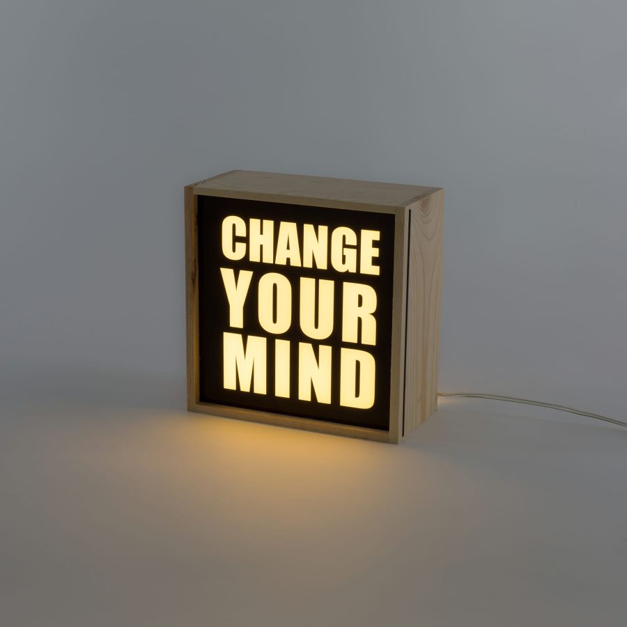 Seletti Lighthink Box Change your Mind / Love / Soul Food Sottocosto