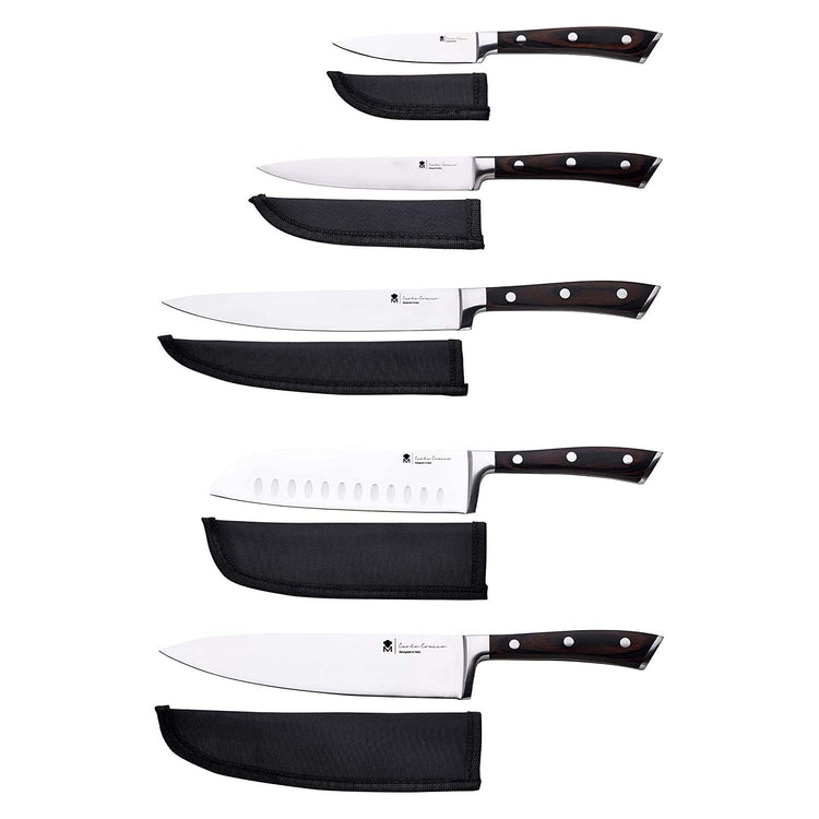 Serafino Zani Set coltelli da cucina Masterpro by Carlo Cracco in acciaio Inox con d