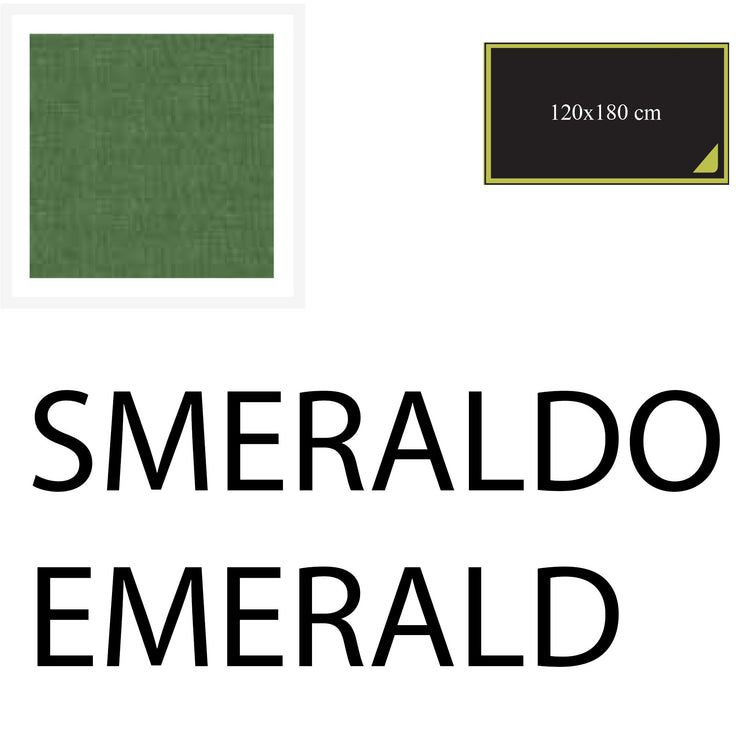 Serafino Zani Tovaglia 180x120 cm Smeraldo Offerte