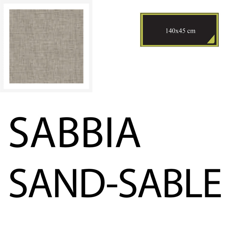Serafino Zani Runner 140X45 cm - 2pz Sabbia Moda