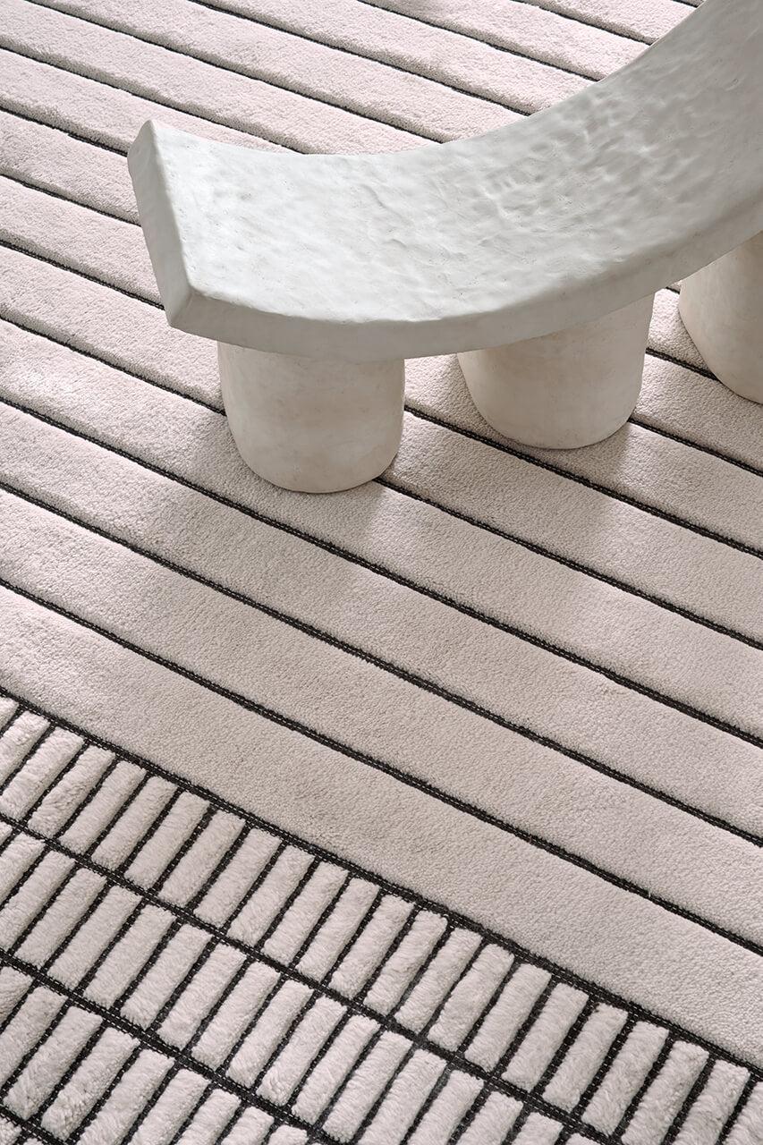 Amini Tappeto di Design RD Grid Berber Italia