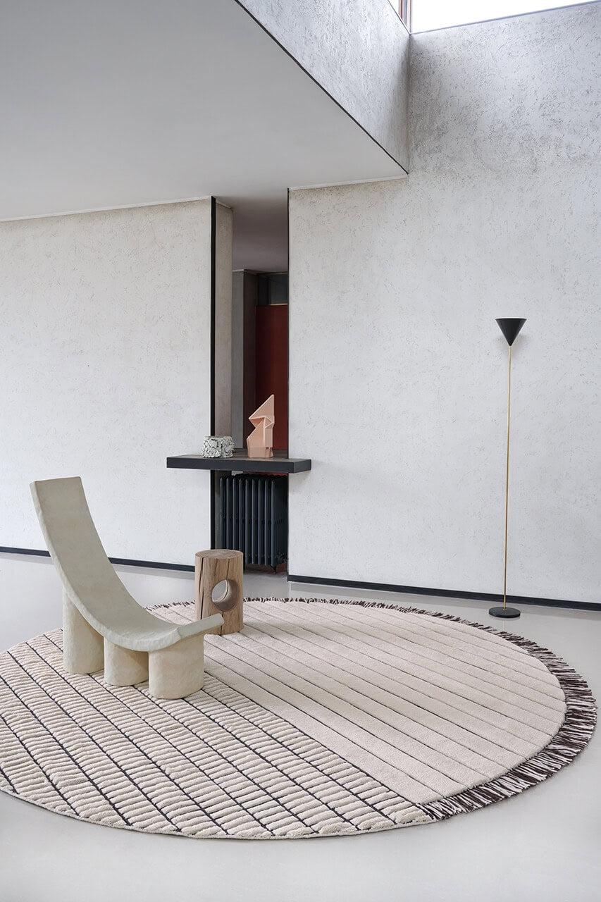Amini Tappeto di Design RD Grid Berber Italia