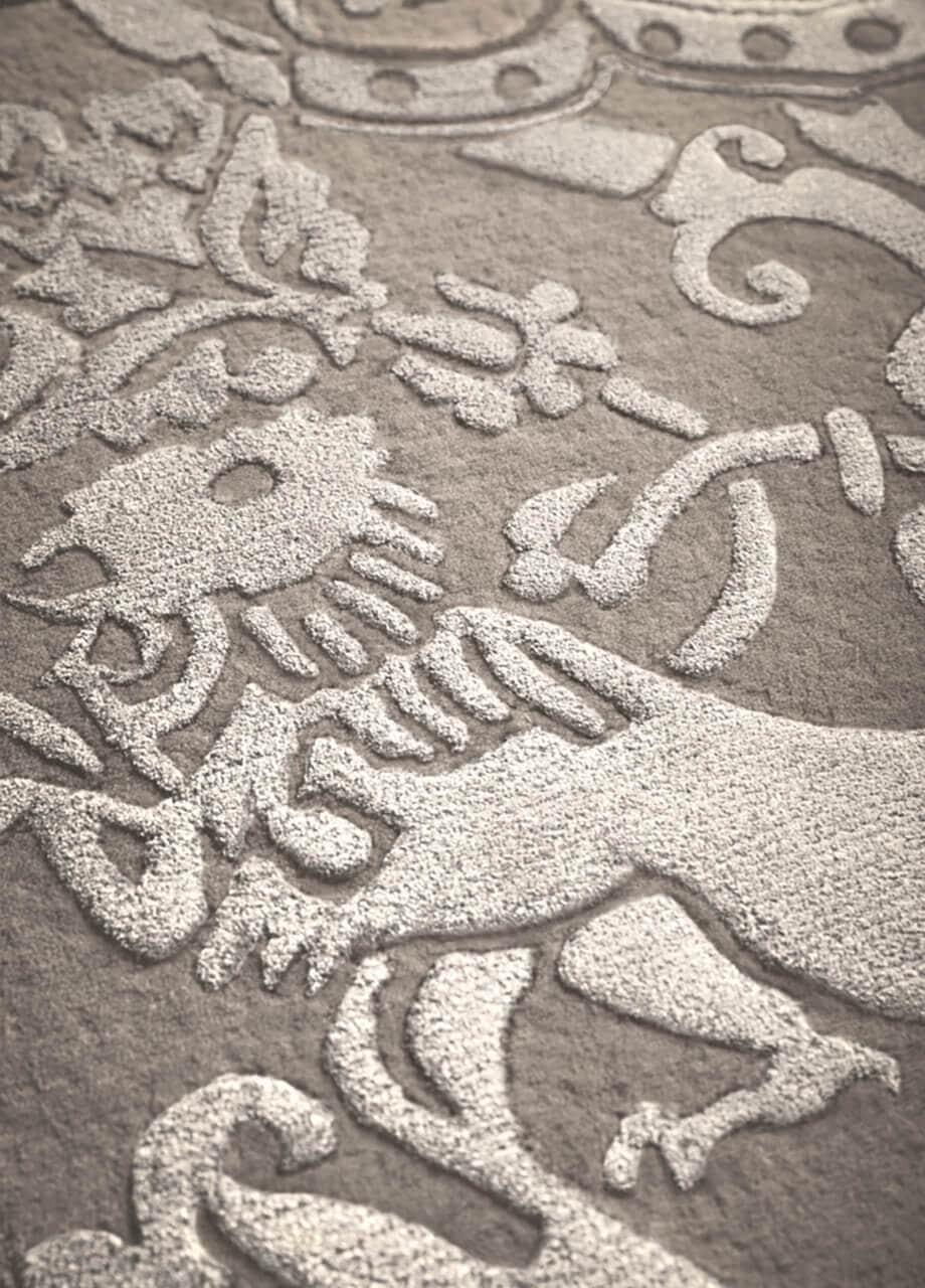 Amini Tappeto di Design Leoni Rampanti In Vendita