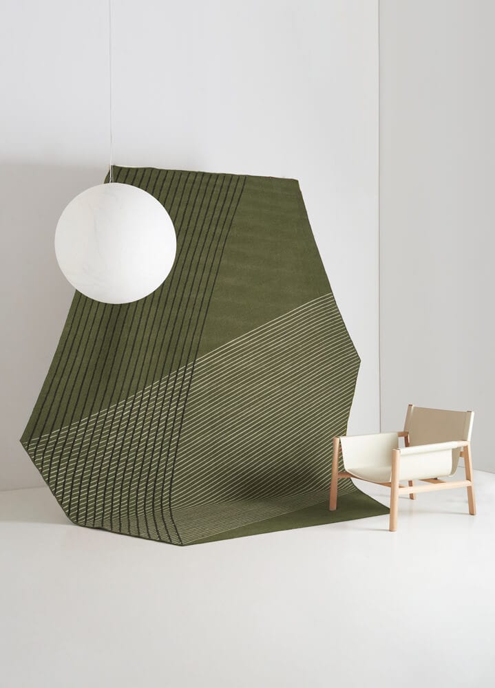 Amini Tappeto di Design RD Grid Kilim Nuova